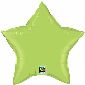 Lime Green Star Shaped Mylar Balloon